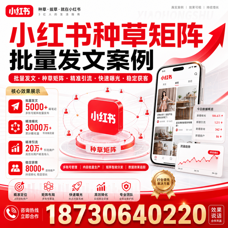 吉安小红书种草矩阵批量发文案例